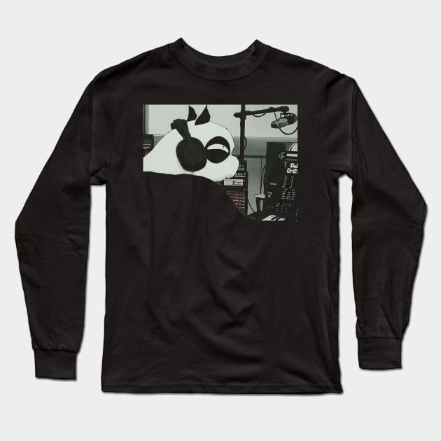 Genma DJ Panda Long Sleeve T-Shirt by GunDan